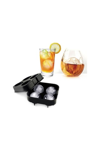Ball Shape 4-grid Silicone Ice Cube Mold Diğer