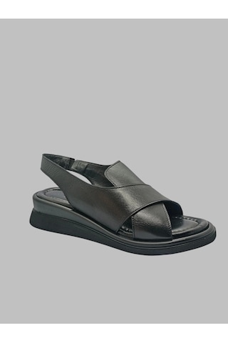 Albini A-24y101301 Kadın Deri Sandalet Siyah