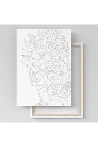 Sayılarla Boyama Tuval Seti Fırça Boya Dahil Çıtalı 40x50 Cm - Karnaval