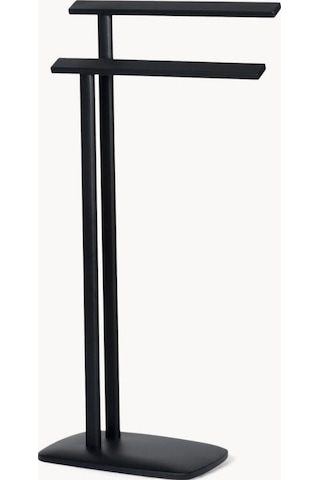 Albany Ayaklı Metal Banyo Havlu Askılığı Siyah