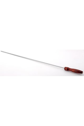 Gönen Çelik Paslanmaz Şiş 1 Adet 4 Mm Kare 60 Cm Boy Ahşap Saplı