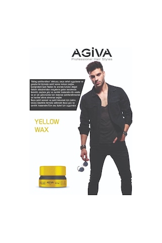 Agiva Wax 155 Ml 04 Grroomıng Sarı