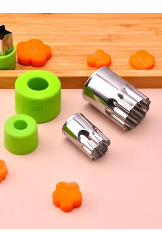 Hazdev Canape, Kurabiye Ve Sebze Dilimleme İçin Kalıp Seti 236045220 Yeşil