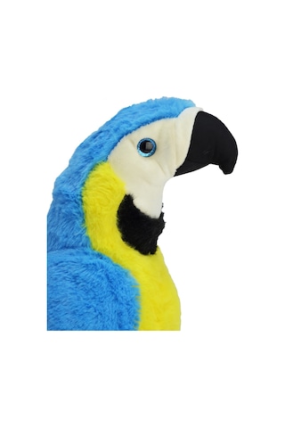 Peluş Papağan 35 Cm - Mavi Mavi