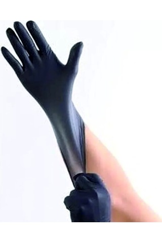 Brp Nitril Siyah Eldiven S Beden 100'lü Kutu