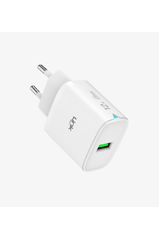 Linktech Micro Usb Şarj Aleti - Beyaz - Telefon Hızlı Şarj Aleti - 12w Micro Usb Kablolu Şarj Cihazı