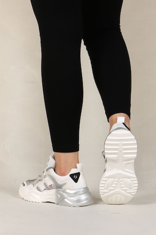 Hammer Jack Riga Z 101-21430-z Kadın Sneaker Spor Ayakkabı Beyaz - Gümüş