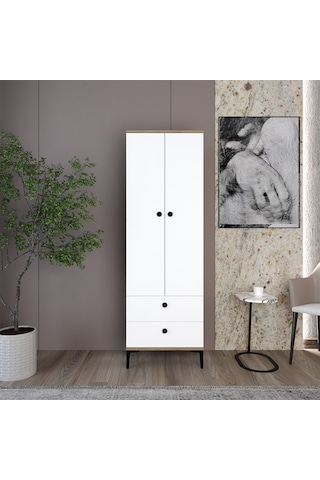 Kalender Dekor Silvia-1 Slv02, 2 Kapaklı, 2 Çekmeceli Gardırop