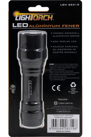 Lightorch Lgh26319 Pilli Alüminyum El Feneri 300 Lümen