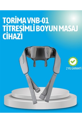 Vnb-01 Titreşimli Boyun Masaj Aleti Gri Renk Düz Renkli