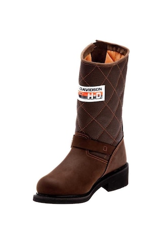 Harley Davidson Laconıa 644 Hakiki Deri Unisex Bot Kahverengi