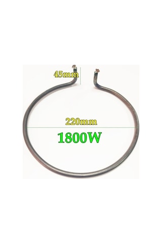 Fritöz Isıtıcı Rezistans Tek Boğum 220V 1800W