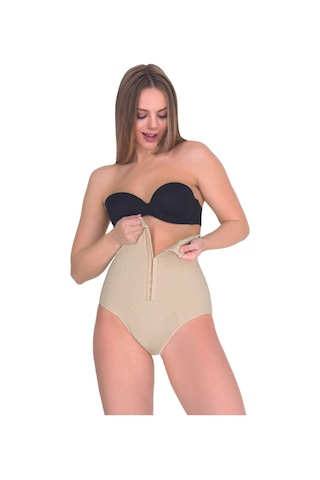 Form Time Kadın Agraflı Yüksek Bel Büyük Beden Ten Slip Korse 1108 Siyah