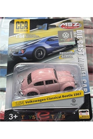 Cca Premium Series Volkswagen Classical Beetle 1967 Pembe 1/54 Model Araba