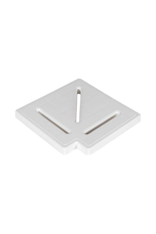 Gemaş Havuz Savak Kanal Köşe Parçası Plastik 25 cm 90° (Adet)-Top