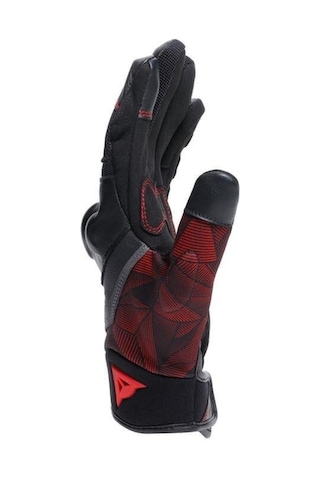 Dainese Ermex Black Red Lava Tekstil Korumalı Motosiklet Eldiven