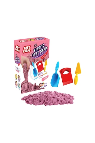 03693 Dede Aksesuarlı Pembe Kinetik Oyun Kumu 1000 Gr