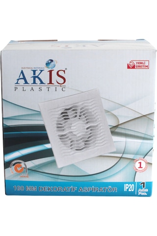 Akiş Ak-c100 100 Lük Banyo Ve Tuvalet Aspiratör Havalandırma Fanı Beyaz 16 Cm