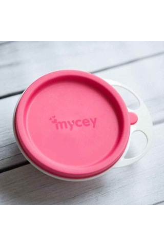 Mycey Kapaklı Mama Tabağı - Pembe