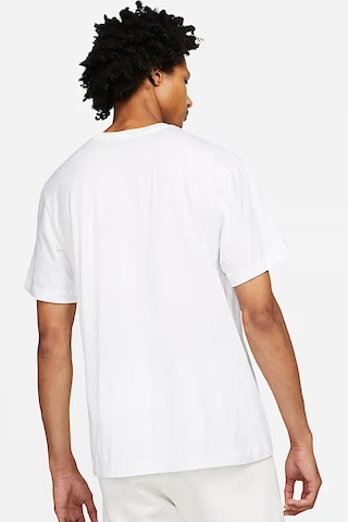 Nike Sportswear Futura Swoosh Logo Tee T Shirt Unisex Baskılı Tişört Beyaz Beyaz