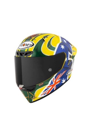Suomy S1-Xr Gp Troy Baylıss Edıtıon 2005 Kapalı Kask Sarı - Mavi