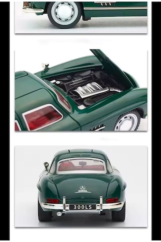 Scowetto Mercedes-benz 300 Sl Yeşil 1954 Model Klasik Araba 1/24 Ölçek Mercedes 300sl Yeşil