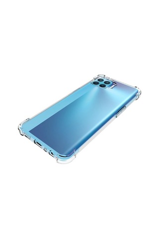 Oppo Reno 4 Lite Kılıf Zore Nitro Anti Shock Silikon Kılıf Renksiz