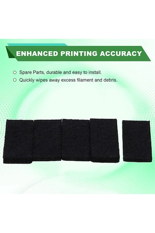 Leasetake Qıdı Q1 Pro 3d Yazıcı Temel Bakım Kiti İçin 10 Adet Yedek Nozul Silme Keçesi