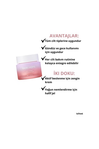 Varı Hope Varı:hope Triple Collagen Customizing Cream 50 Ml 3 Çeşit Kolajen İçeren Sıkılaştırıcı Krem