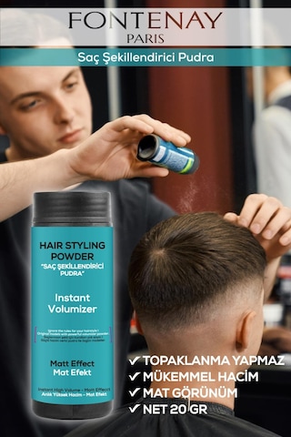 Fontenay Saç Şekillendirici Pudra Toz Wax Matt Effect + Şekil Tarağı + Saç Sprey 3'lü Set 27251675