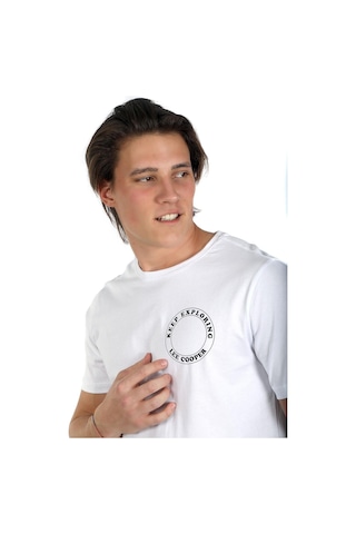 Lee Cooper Grapes Erkek O Yaka T-shirt Beyaz-19040-beyaz Beyaz