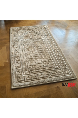 Evaşk Seccade,Diz Ağrıtmayan Kadife Kabartma Kaymaz Namazlık