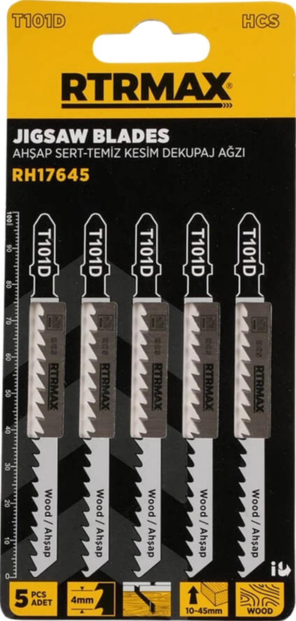 Rtrmax Rh17645 Ahşap Sert Ve Temiz Kesim Dekupaj Testere Ağzı