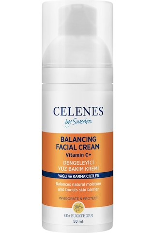 Celenes Sea Buckthorn Yağlı ve Karma Ciltler için Yüz Kremi 50 ML