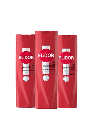 Elidor Brezilya Keratin Terapisi Saç Bakım Şampuanı 3 x 400 ML
