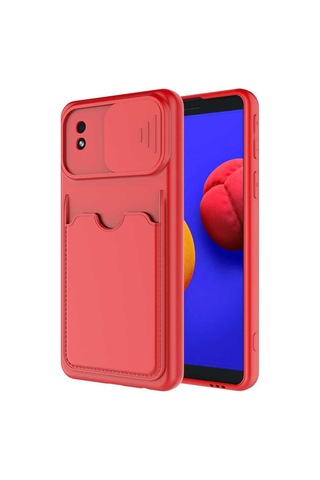 Samsung Uyumlu Galaxy A01 Core Kılıf Zore Kartix Kapak Kırmızı
