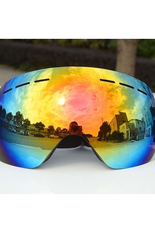 Argos Kayak Ve Snowboard Gözlüğü Anti-Sis Uv Korumalı Kayak Gözlü Çok Renkli