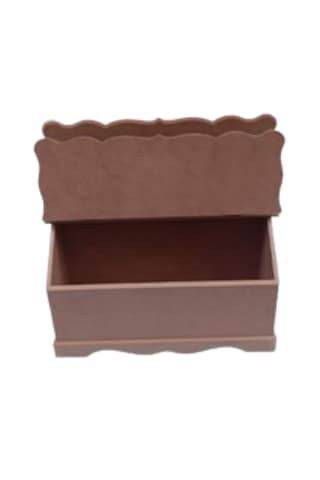 Ahşap Mdf Bay 2 Kapaklı Takım Dikiş Çantası 36x24x19