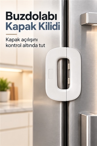 Mucit Home 1 Adet Plus Kapı Kilidi Dayanıklı Gövde Yapısıyla Yüksek Güvenlik Kaliteli Dolap Kilit Beyaz