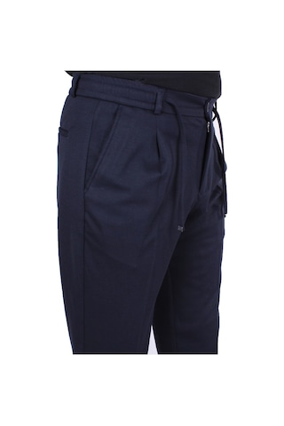 Dagoster Dmg23-611275 Lacivert Normal Bel Double Paça Flota Cepli Erkek Pantolon Lacivert