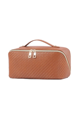 Büyük Kapasiteli Seyahat Kozmetik Çantası Su Geçirmez Taşınabilir, A Kahverengi