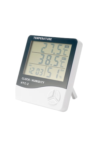 Youtek Ev Ve Dış Mekan Sıcaklık Nem Ölçer - Alarm Saati, Çift Termometre, Dış Sensörlü Elektronik Ev Aleti Diğer