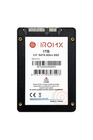 Iromx 1tb 500/480mb/s 2.5" Sata 3.0 Ssd Ir1tbs3