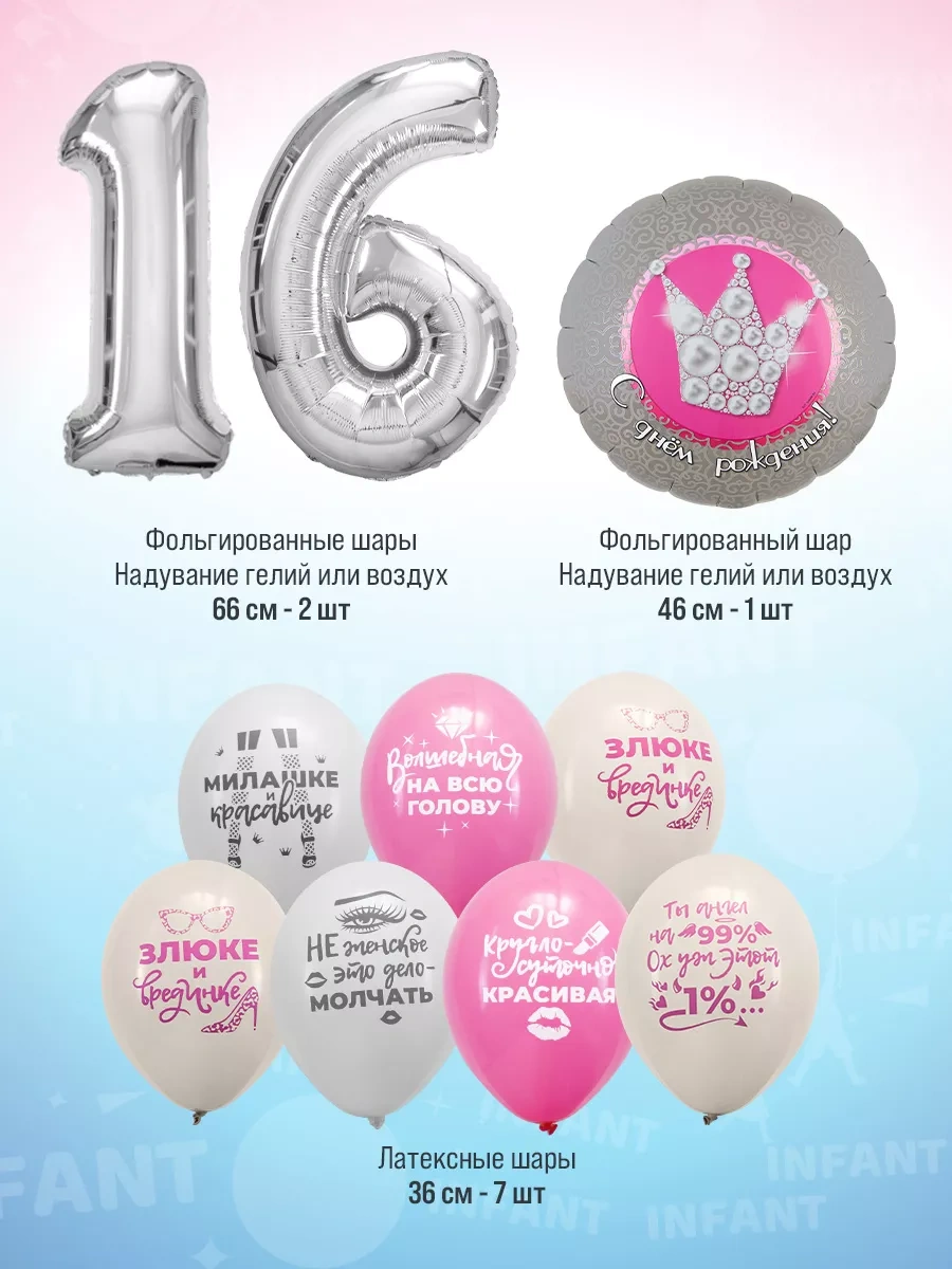 Infant 16 Yaş İçin Doğum Günü Rakamlı Balonlar 46846985 Gri