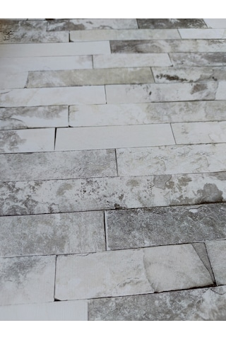 3 Boyutlu Eskitme Taş Desen Hava Alabilen Silinebilir Duvar Kağıdı 5 M² Diğer