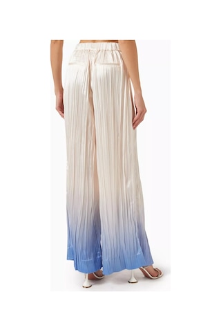 Acler Tifty Ombré Pantolon, Geniş Paça, Pearl Renk Krem