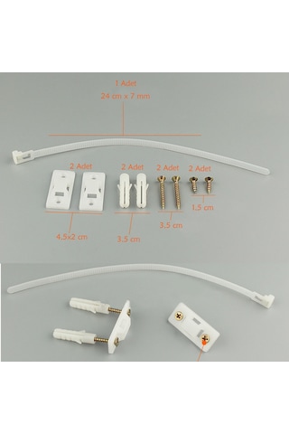 Evokids Mobilya Sabitleyici Aparat 4 Adet Çok Renkli