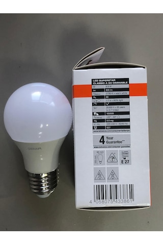 Osram E27 Dimli Led Lamba 8,8w 60w 806 Lümen 2700kelvin Sarı 25