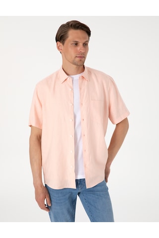 Pierre Cardin Erkek Pudra Gömlek Kısa Kollu 50317354-vr042 Pudra
