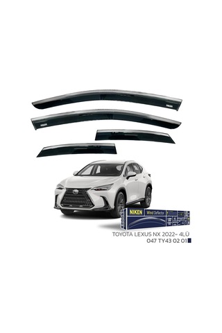 Toyota Lexus Nx 2022 Sonrası - Kromlu Cam Rüzgarlığı 4lü Parça